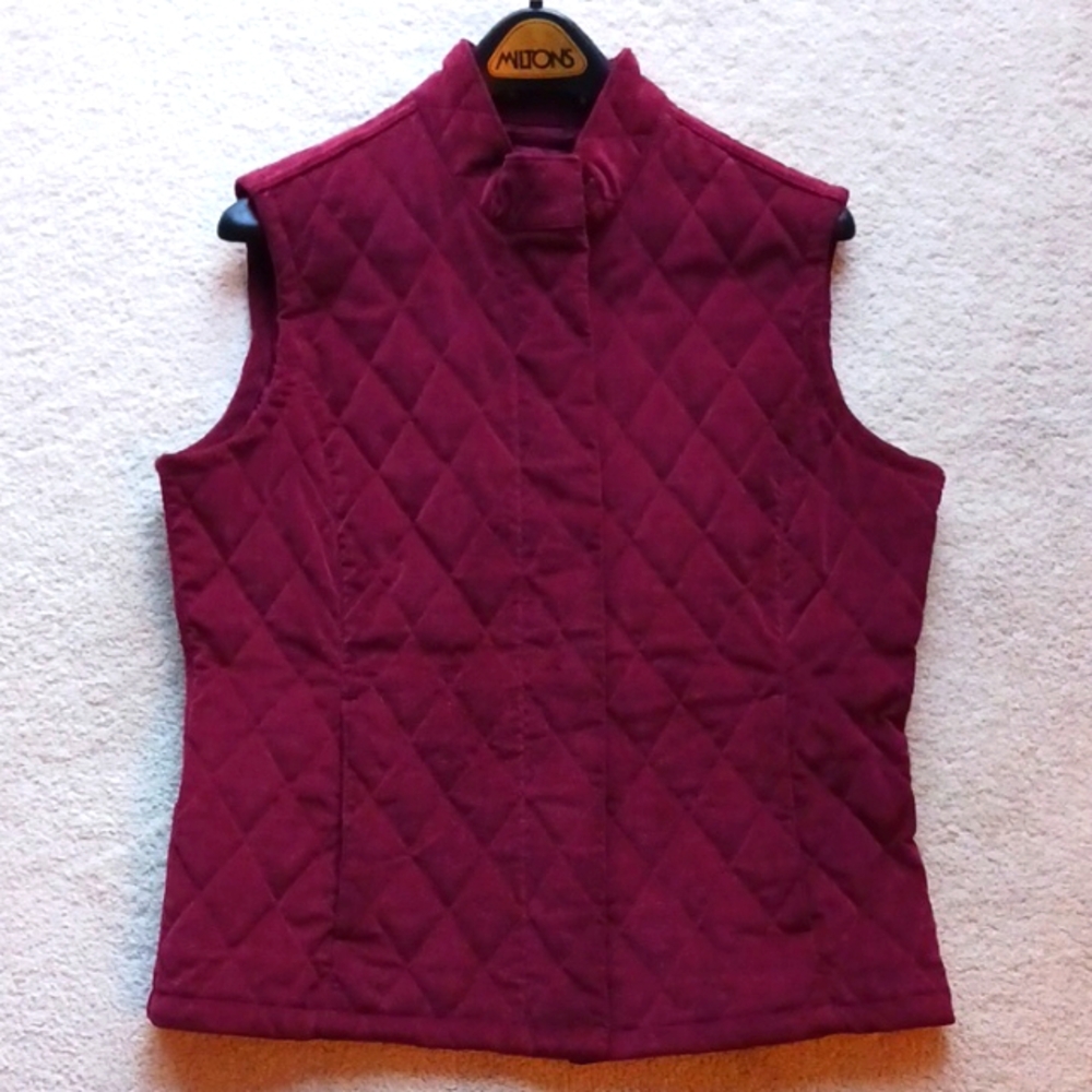Burgundy Quilted Vest